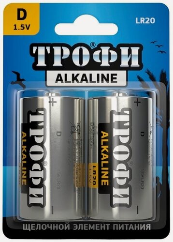 Изображение товара Батарейка LR20 (трофи) (2шт)