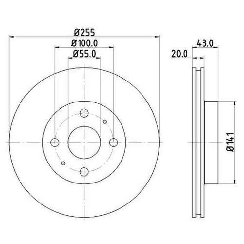 фото Тормозной диск nisshinbo nd1079k