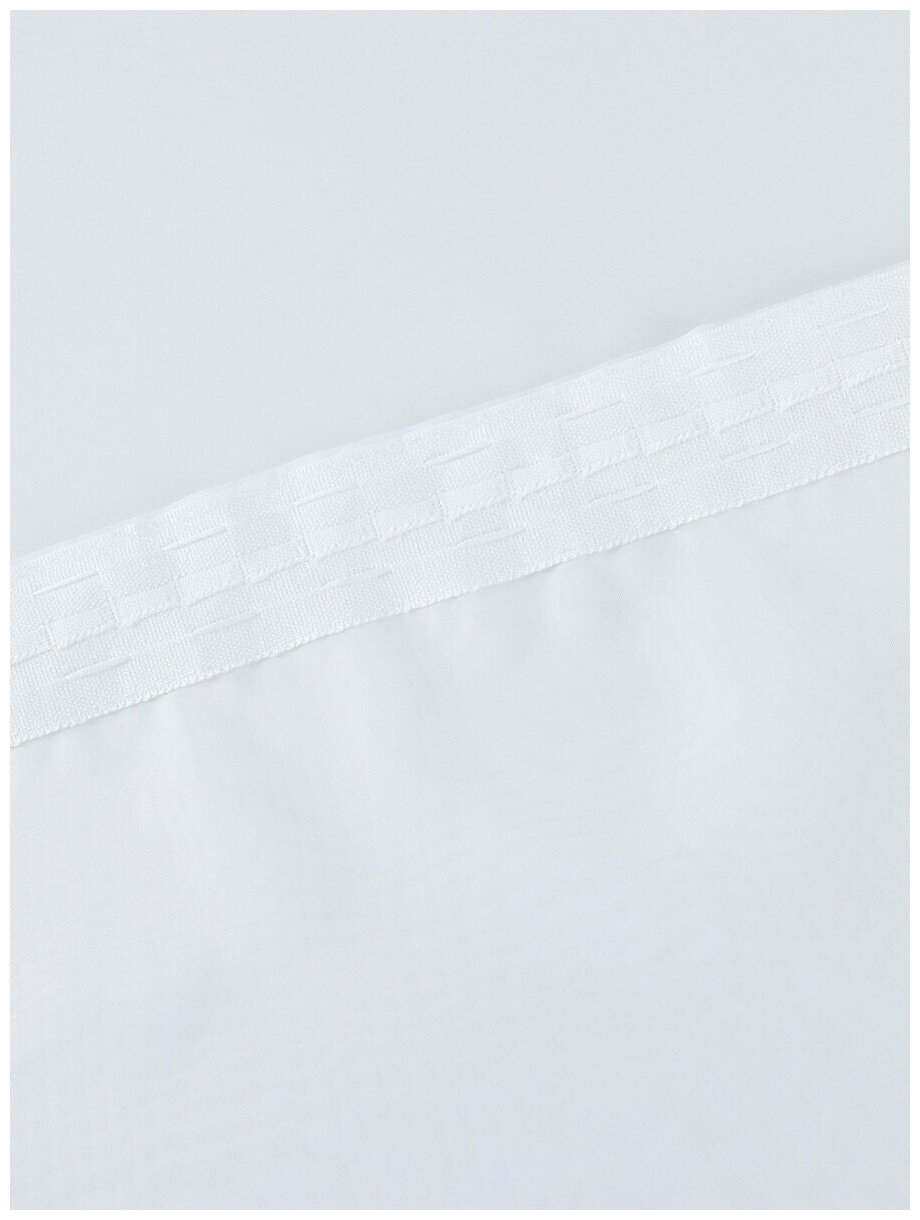 Тюль вуаль короткий в гостиную спальню детскую на кухню 150х140см, цвет белый