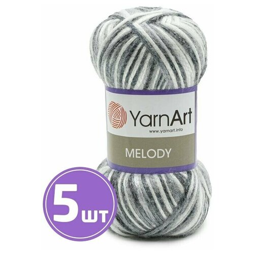 Пряжа YarnArt Melody (905), мультиколор, 5 шт. по 100 г