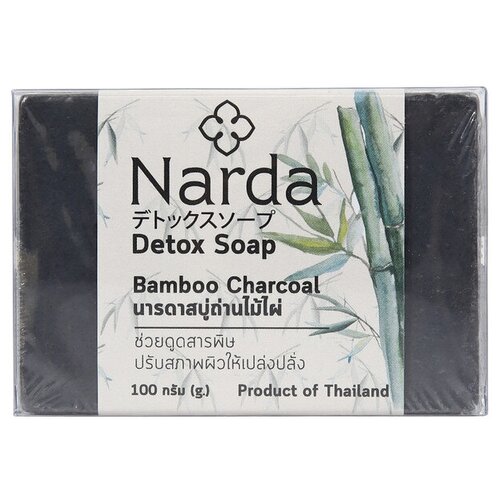 Narda мыло для умывания с бамбуковым углем, 100 мл, 100 г мыло narda сбамбуковым углем 100 г