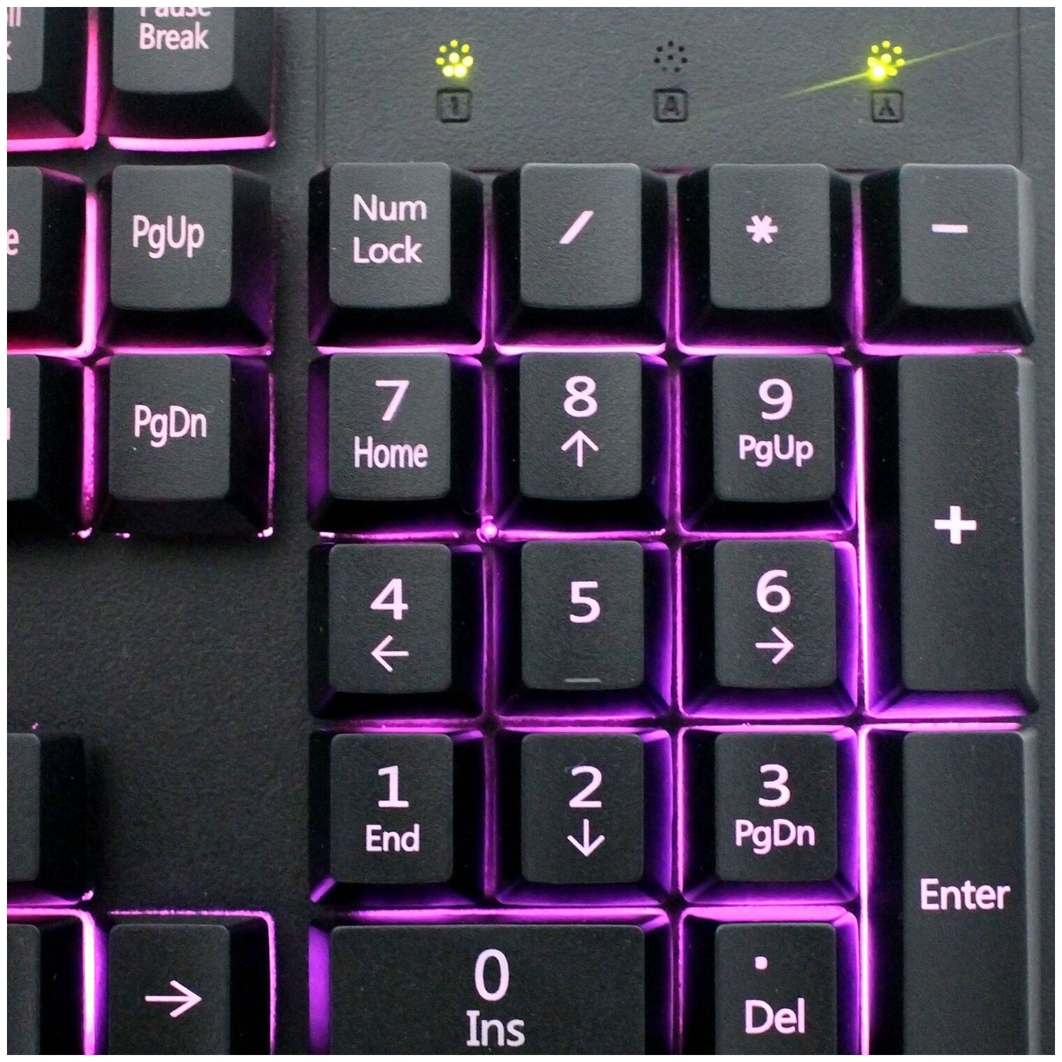 Клавиатура Гарнизон USB, черный, 104 клавиши, подсветка Rainbow, кабель 1.5м - фото №8