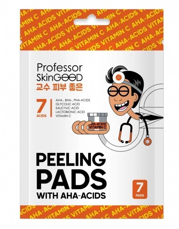 Пилинг-диски Professor SkinGOOD с кислотами и витамином C, Peeling Pads with Acids and Vitamin C