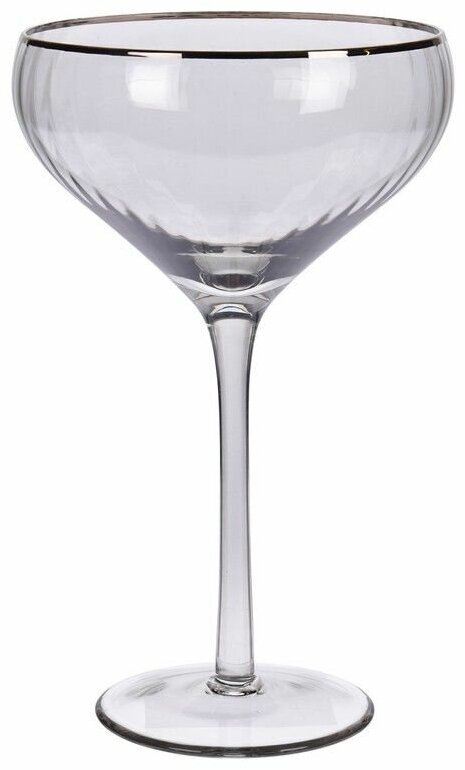 Набор бокалов для мартини элеганца, стекло, дымчатый, 260 мл, 4 шт, Koopman International