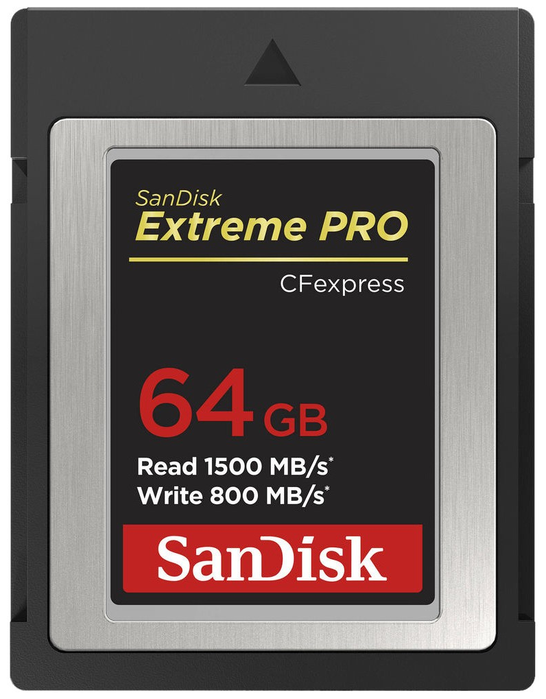 Карта памяти SanDisk CFexpress Type B 64 ГБ Class 10, R/W 1500/800 МБ/с