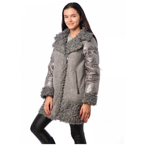 фото Зимняя куртка женская evacana 21713 (серый 86/46)