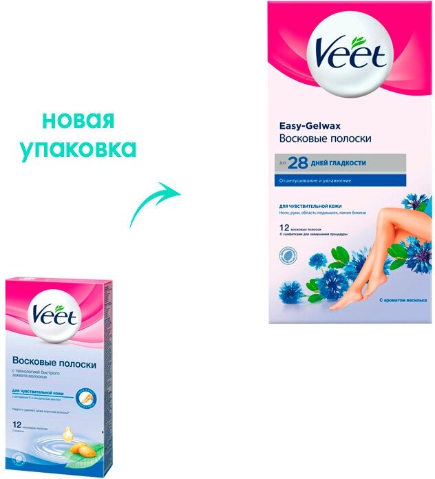 Полоски Veet восковые для чувствительной кожи - фото №20