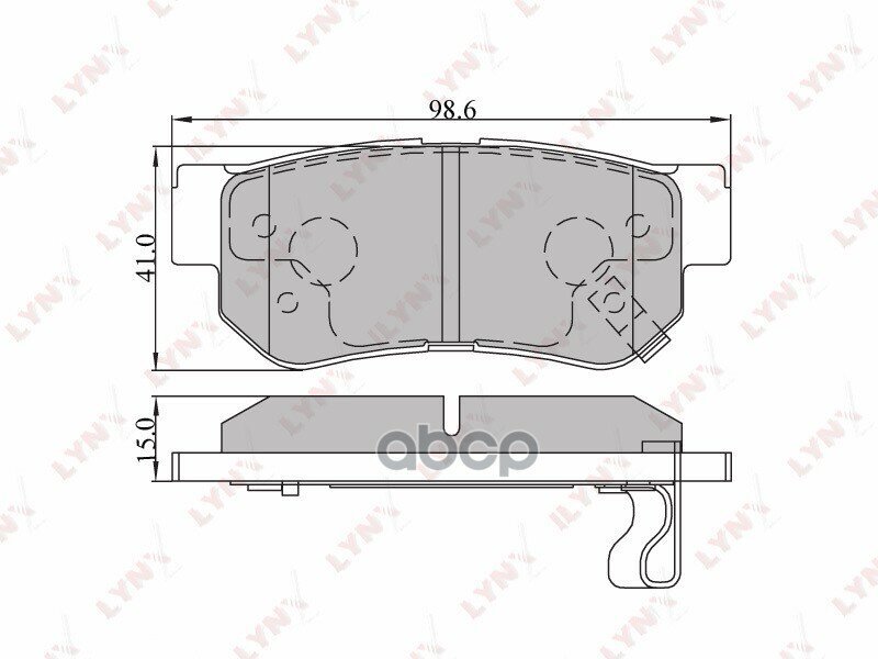 Колодки Тормозные Дисковые | Зад | LYNXauto арт. BD3605