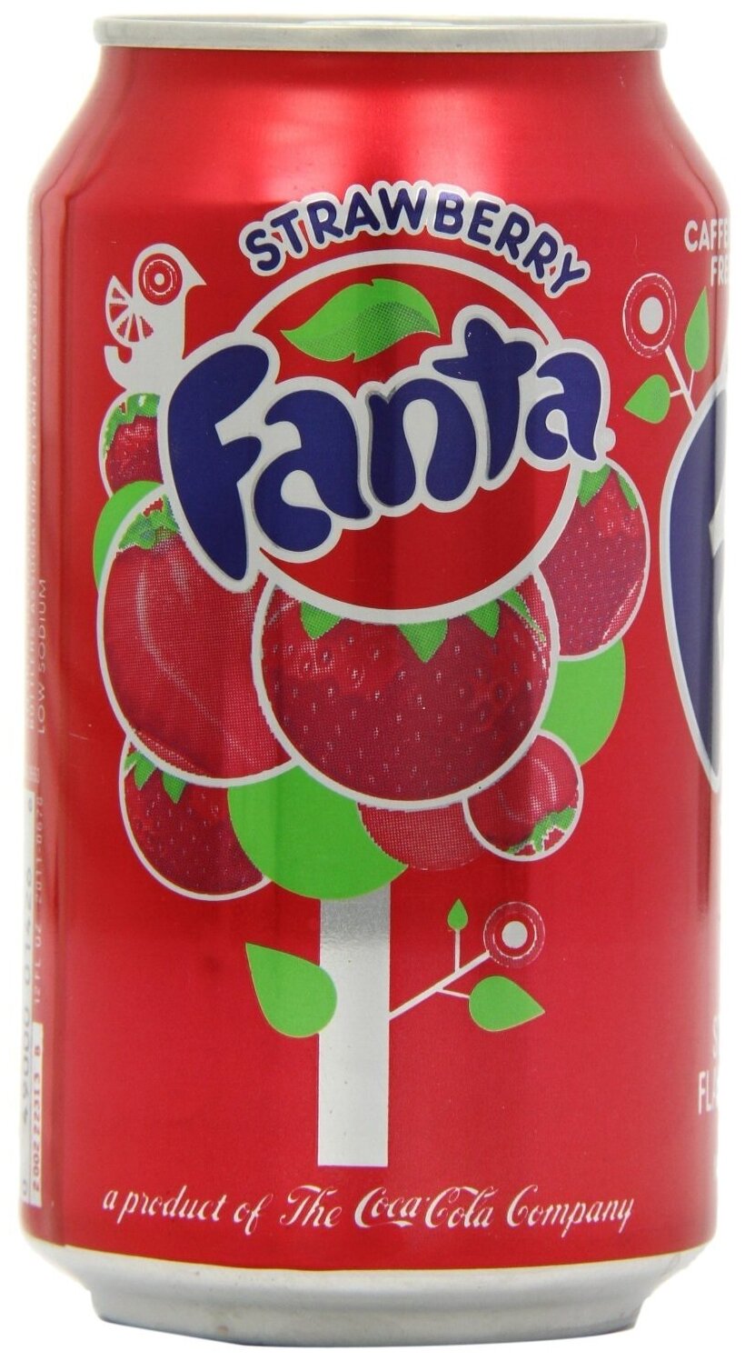 Газированный напиток Fanta Strawberry / Фанта Клубника 355 мл. (США) - фотография № 4