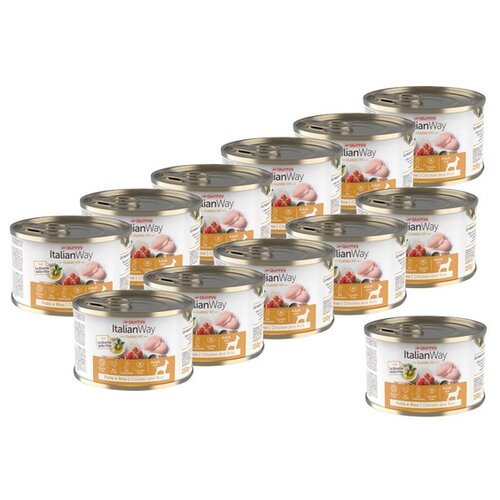 ITALIAN WAY DOG ADULT безглютеновые для взрослых собак всех пород с курицей, томатами и рисом (150 гр)