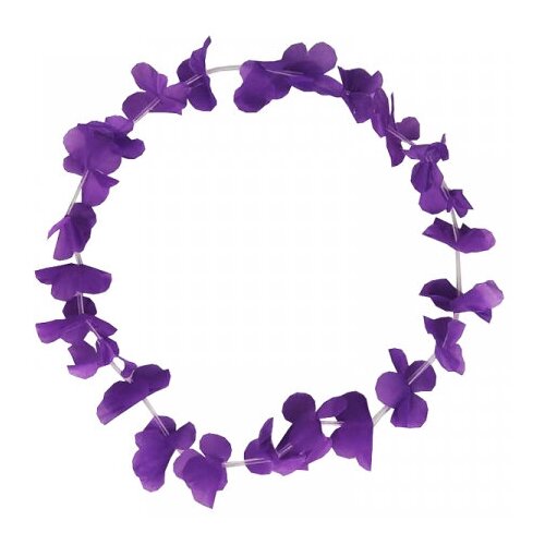 Гавайское ожерелье Цветочки, цвет фиолетовый