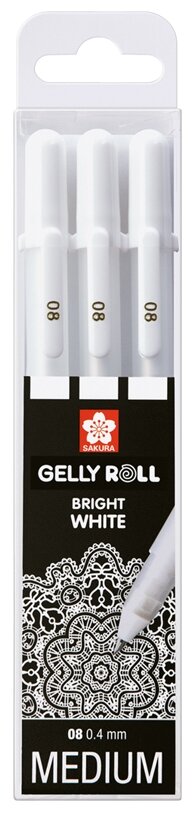 SAKURA набор гелевых ручек Gelly Roll 0.8 мм (POXPGBWH3)