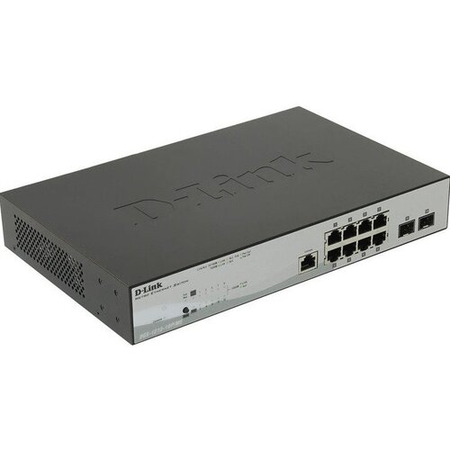 D-Link DGS-1210-10PMEB1A Управляемый коммутатор 2 уровня с 8 портами 101001000Base-T с поддержкой PoE и 2 портами 1000Base-X SFP 4726400₽