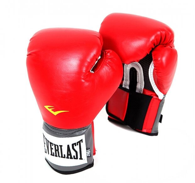 Боксерские перчатки тренировочные Everlast PU Pro Style Anti-MB - Красный (12 oz)