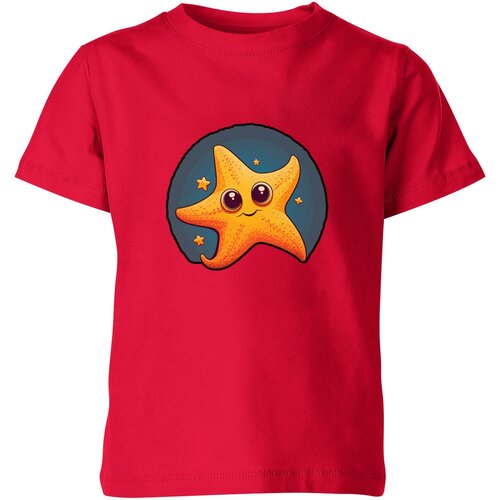 Футболка Us Basic, размер 4, красный мужская футболка starfish морская звезда 2xl черный