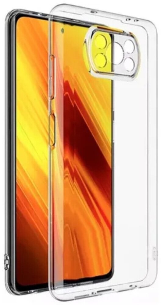 Чехол прозрачный для Xiaomi Poco X3/X3 Pro (Сяоми Поко X3/Поко Х3 Про) — фото 1