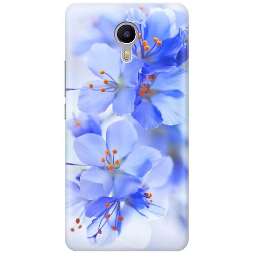 фото Cиликоновый чехол на meizu m3 max / мейзу м3 макс с принтом "лазурные орхидеи" gosso