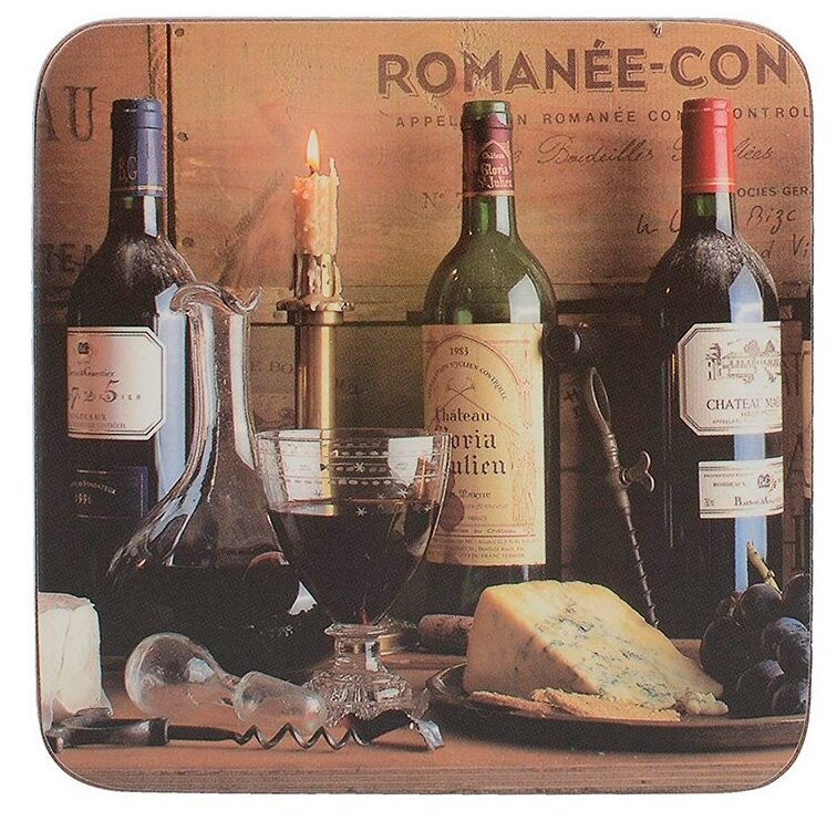 Creative Tops Набор из 6 подставок Vintage Wine 10x10 Hoff - фото №1