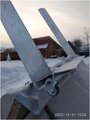 Приспособление-скребок для уборки снега с крыши с колесиками, 10 метров