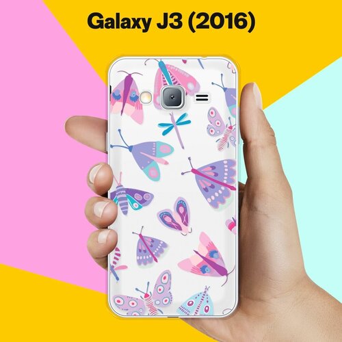 Силиконовый чехол на Samsung Galaxy J3 (2016) Насекомые / для Самсунг Галакси Джи 3 2016