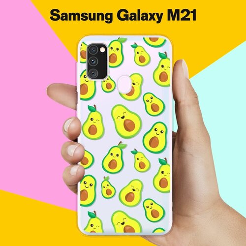 Силиконовый чехол на Samsung Galaxy M30s Узор из авокадо / для Самсунг Галакси М30с силиконовый чехол узор из авокадо на samsung galaxy m30s