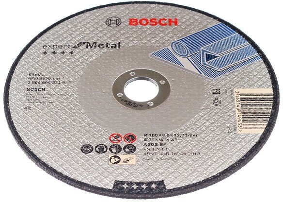 Круг отрезной по металлу Bosch (2608600321) 180х22х3 мм - фотография № 3