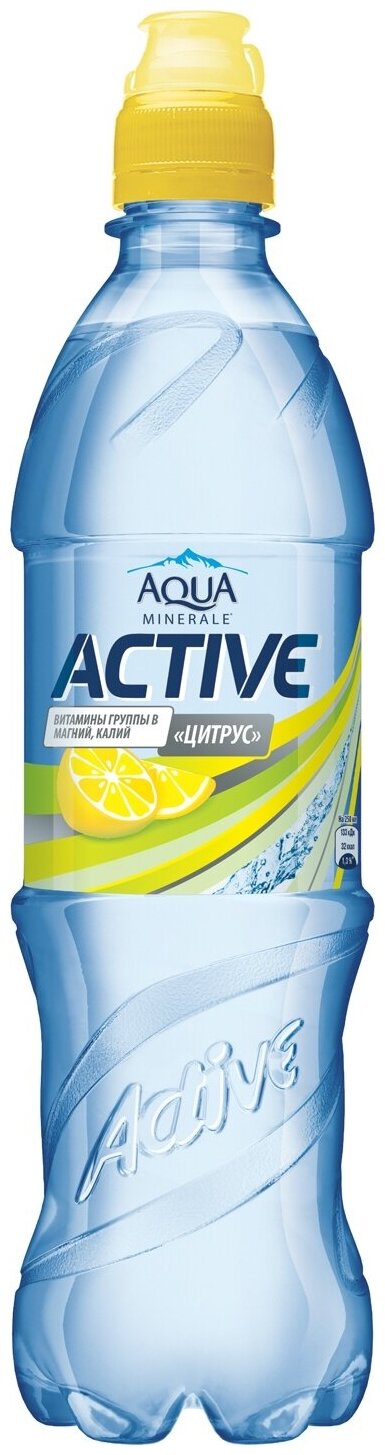 Вода питьевая Aqua Minerale Active Цитрус 0,5л - фотография № 1