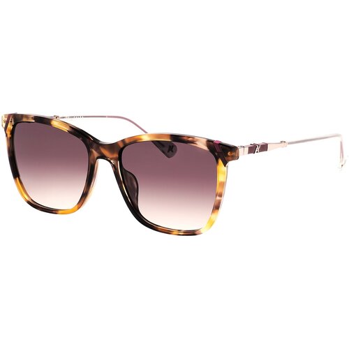 фото Солнцезащитные очки , прямоугольные, оправа: пластик, градиентные, для женщин, коричневый yalea
