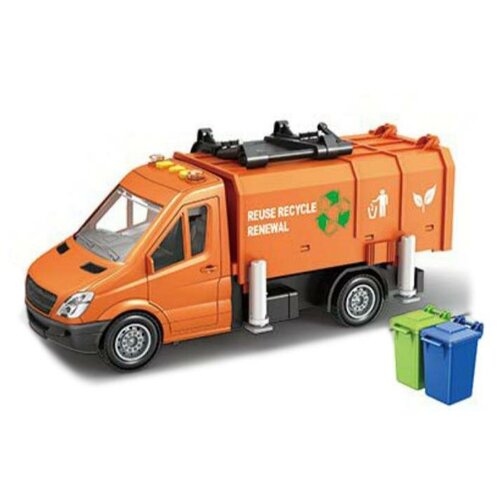 Мусоровоз грузовик многофункциональный на батарейках свет, звук (666-63P)