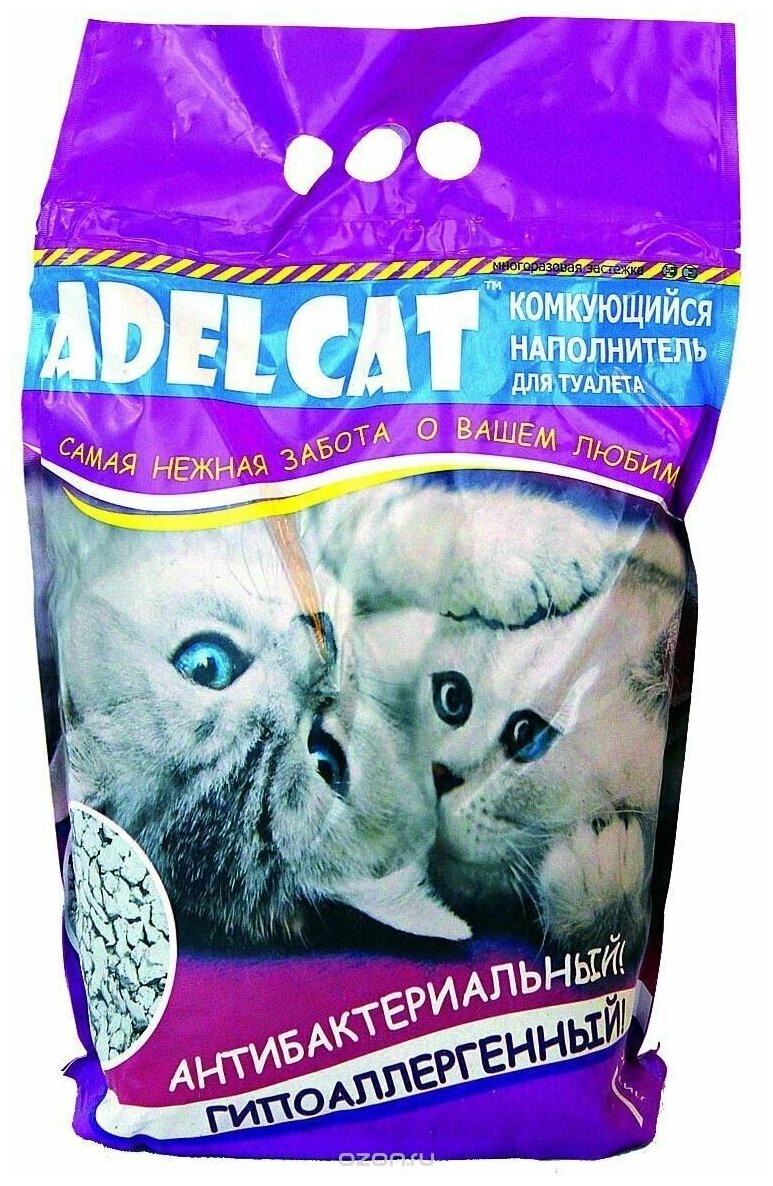ADEL CAT наполнитель комкующийся для туалета кошек (7 л)