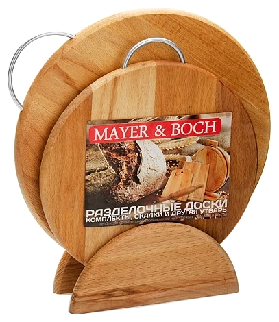 Набор разделочных досок MAYER & BOCH 30-71, 10х10 см, 2 шт., бежевый