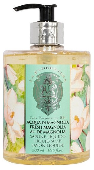 La Florentina Мыло жидкое Fresh Magnolia, 500 мл, 555 г