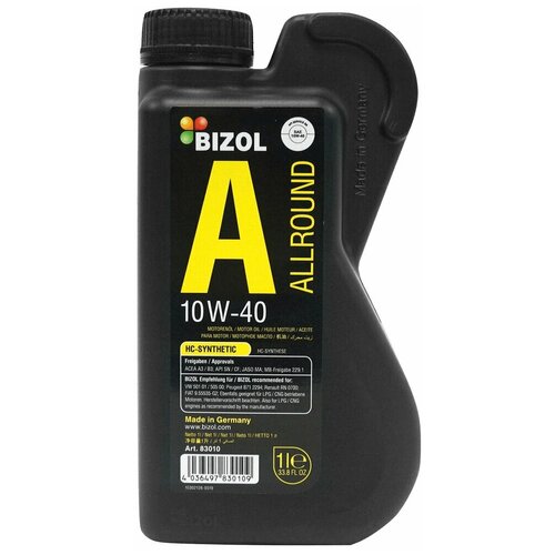 Масло моторное BIZOL Allround 10W40 A3/B4 1л