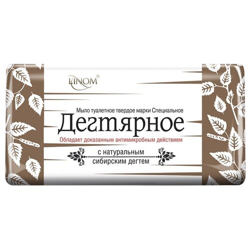 Linom Мыло кусковое специальное дегтярное, 140 г