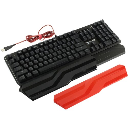Клавиатура A4Tech Bloody B975 механическая черный USB Multimedia for gamer LED подставка для запястий 907400₽