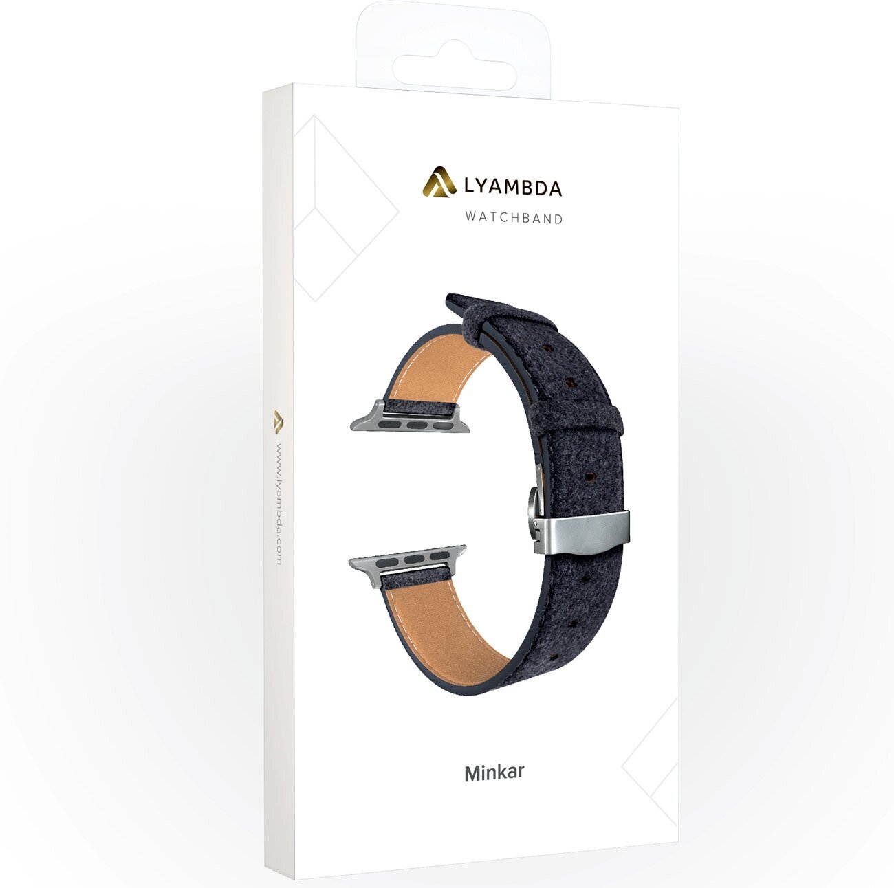 Ремешок Lyambda Minkar для Apple Watch Series 3/4/5 черный (DSP-10-40) Noname - фото №10