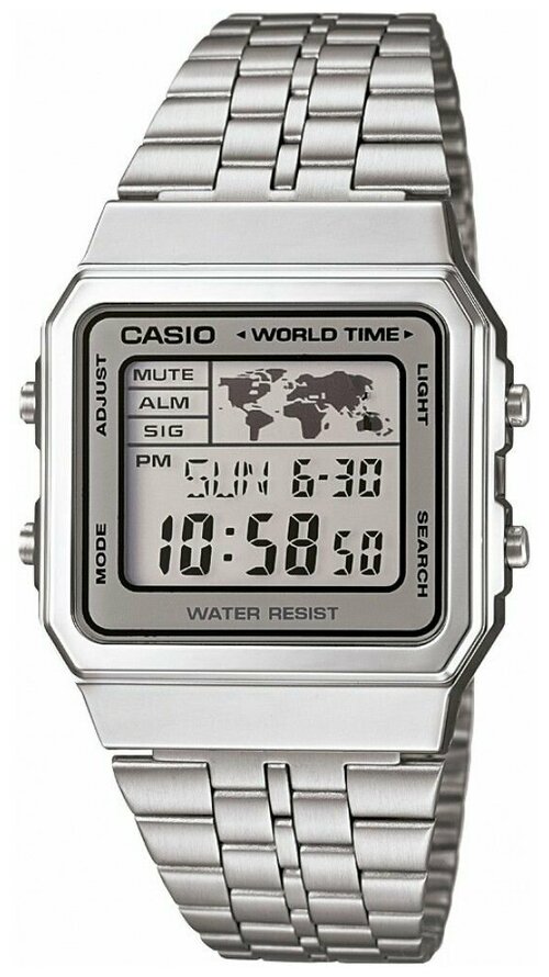 Наручные часы CASIO Vintage 76984, серебряный, белый