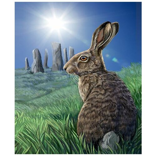 Картина по номерам Кролик в траве 40х50 см АртТойс картина по номерам кролик в очках 40х50 см