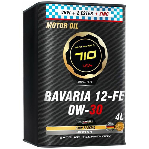 Масло моторное PARTNUMBER 710 Bavaria 12-FE 0W-30 4 литра