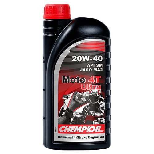 Масло CHEMPIOIL 4-TAKT MOTO Ultra SAE 20W-40 (1 л) API SM ; JASO MA2;