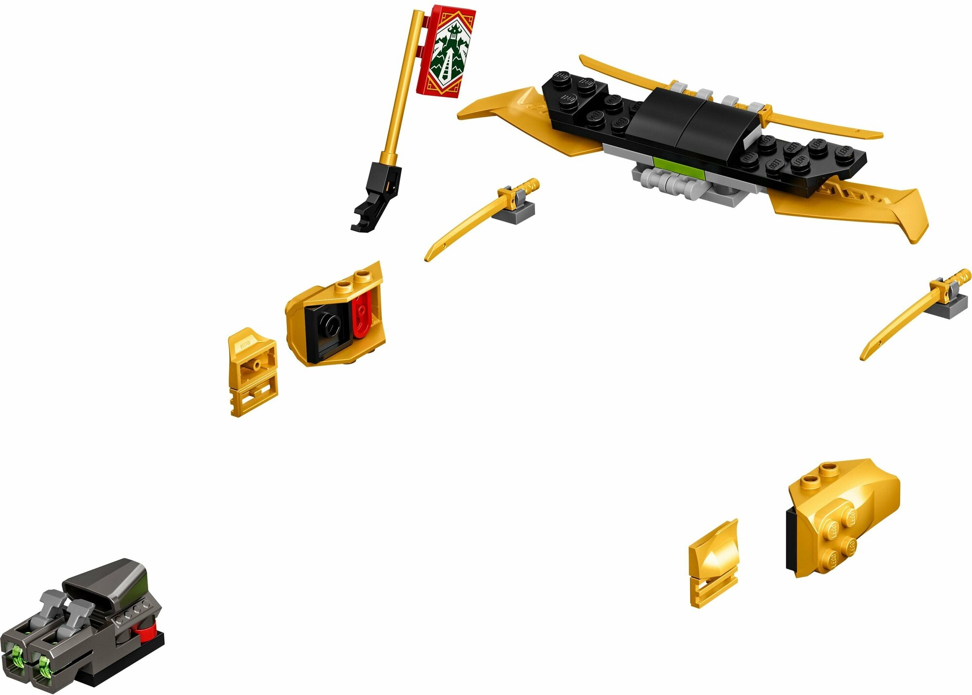 Конструктор Lego Ninjago Гоночный автомобиль ЭВО Ллойда, - фото №17