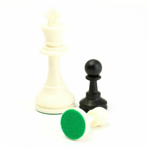 Шахматные фигуры турнирные Leap, 32 шт, король h-9.5 см, пешка h-5 см, полистирол