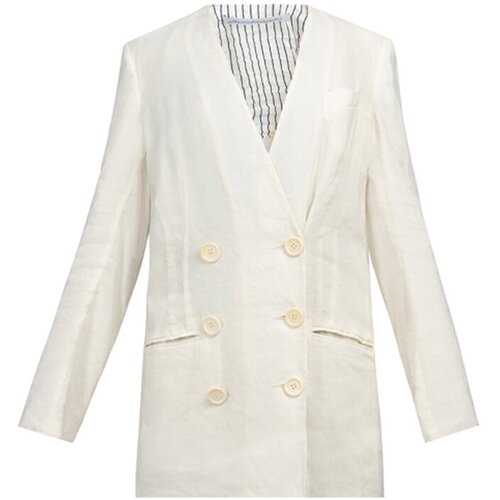 Пиджак Alessandra Marchi, средней длины, размер 46, белый