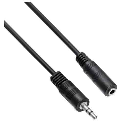 Удлинитель Buro mini jack 3.5 mm - mini jack 3.5 mm (BAAC003), 2 м, черный