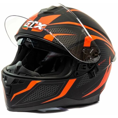 Шлем мото интеграл GTX 5672 #4 (XL) BLACK/RED GREY