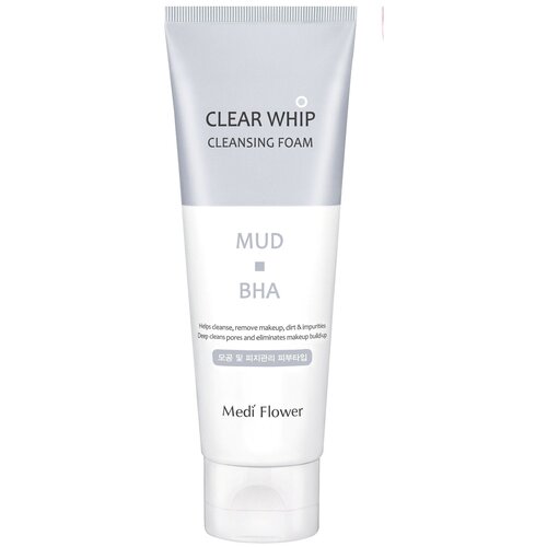Пенка для умывания с белой глиной и BHA кислотами, 120 мл Medi Flower MF04207 Без цвета 120 мл