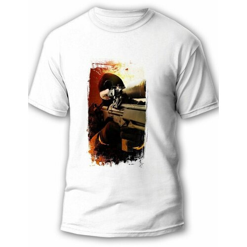 фото Футболка, размер l, белый будь на стиле