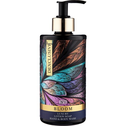 DexClusive Мыло жидкое Bloom Luxury Lotion Soap Hand & Body Wash №1 яблоко, 400 мл, 400 г