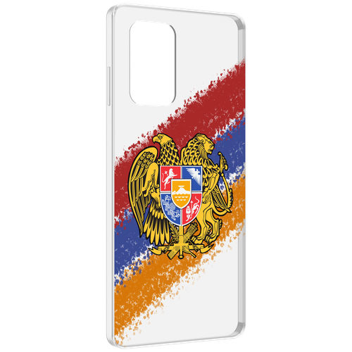 Чехол MyPads флаг герб Армении для ZTE Blade A72 / ZTE Blade V40 Vita задняя-панель-накладка-бампер чехол mypads герб флаг лнр для zte blade l210 задняя панель накладка бампер
