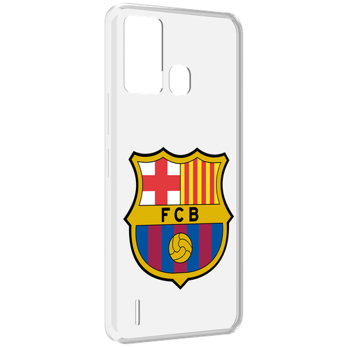 Чехол MyPads ФК FCB Барселона для ITEL S16 / ITEL Vision 1 Pro задняя-панель-накладка-бампер